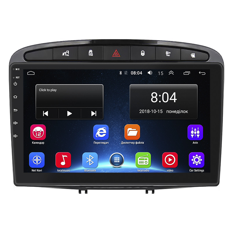 Штатна магнітола Lesko для Peugeot 408 I 2012-2017 екран 9" 2/32 Gb Black/ Wi-Fi Optima GPS Android