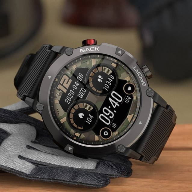 Смарт годинник чоловічий водонепроникний протиударний Smart Watch Modfit Sniper, Bluetooth годинник тактичний