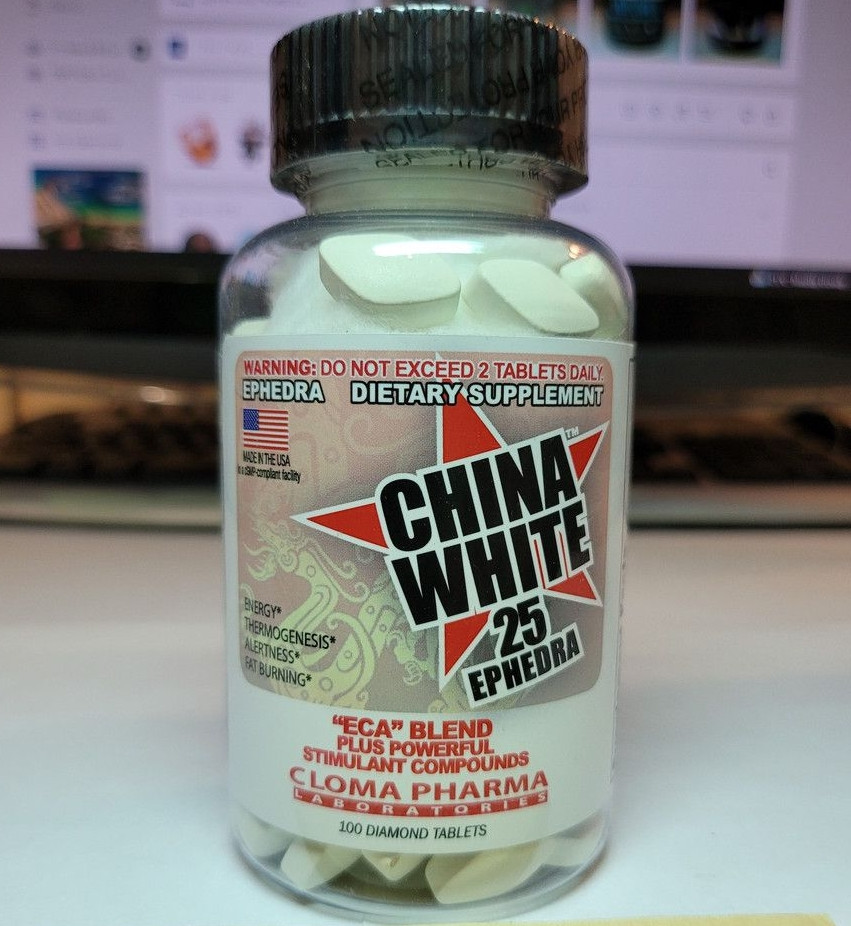 Жироспалювач Cloma Pharma China White 100 таблеток клому фарма-тара вайт