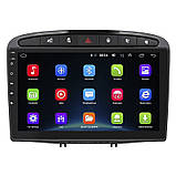 Al Штатна магнітола для Peugeot 408 1 2012-2017 екран 9" 2/32 Gb Wi-Fi GPS Base Android, фото 3