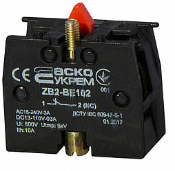 ZB2-BE102 NC Додатковий контакт до кнопок ХB2