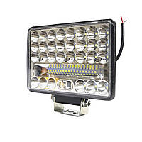 LED фара (1шт) 144W с усиленными диодами и четкой световой границей! ближний + дальний 12-24V (15х11х3см)