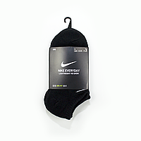 Короткие носки nike everyday lightweight sx7678-100 размер s 34-38 черный