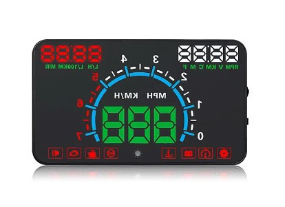 Бортовой компьютер OBD2 HUD E350 5.8" дисплей - фото 1 - id-p1797779587