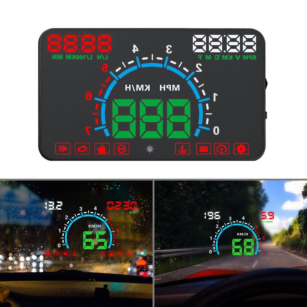 Бортовой компьютер OBD2 HUD E350 5.8" дисплей - фото 7 - id-p1797779587