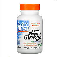 Doctor's Best, Гинкго билоба с повышенной силой действия, 120 мг, 120 капсул