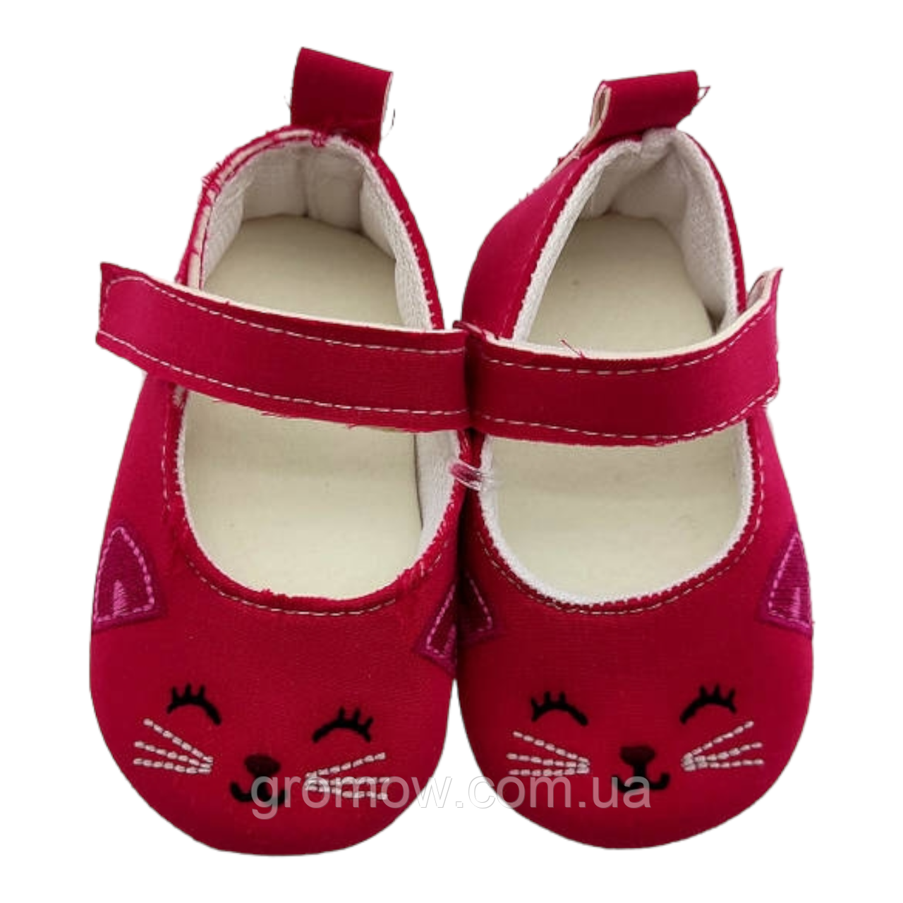 Пінетки 18, 19, 20 розмір 11, 11.5 і 12 см довжина взуття на новонародженому Туреччина малиновий (ПІД33), фото 1