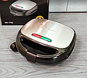 Гриль, сендвічниця, вафельниця, горішниця Domotec Ms-7704 Гриль універсальний Мультимейкер 4в1, фото 4