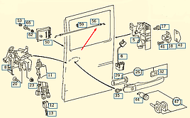 A9017600104 Тяга внутрішнього приводу Mercedes