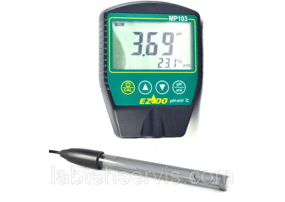 РН-метр EZODO MP-103F з плоским електродом PF47 та термодатчиком