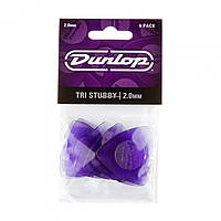 Медиатор Dunlop 473P2.0 TRI STUBBY PCK-6