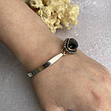 Браслет гіперстен браслет з натуральним каменем гіперстен браслет з гіперстеном у сріблі. Індія, фото 5
