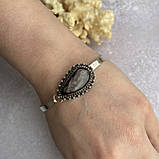 Браслет гіперстен браслет з натуральним каменем гіперстен браслет з гіперстеном у сріблі. Індія, фото 3