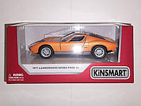 Модель Kinsmart 1971 Lamborghini Miura P400 SV KT5390W 1:34 оранжевый