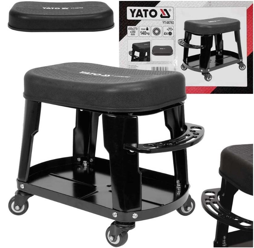 Стілець Для Автослюсаря на 4 колесах YATO (YT-08792)