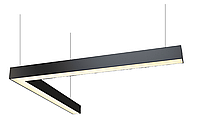 LED светильник фигурный VERONA -L 1210*1210мм 72Вт 3200К(тёплый белый свет) чёрный корпус