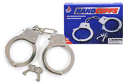 Іграшкові наручники металеві з ключами  -  поліцейський набір
