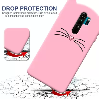 3D Чохол для Xiaomi Redmi Note 8 Pro Котик з вушками і вусиками 3D Чохол для Xiaomi Redmi Note 8 Pro Котик з вушками і вусиками