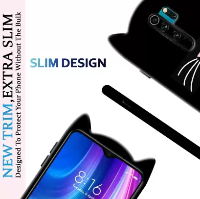 3D Чохол для Xiaomi Redmi Note 8 Pro Котик з вушками і вусиками 3D Чохол для Xiaomi Redmi Note 8 Pro Котик з вушками і вусиками