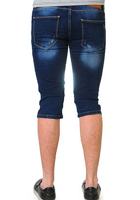 Шорти джинсові чоловічі Dsquared2 D5578 темно-сині, фото 4