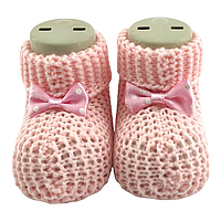 Пінетки для новонароджених 16.5 розмір 10 см довжина Туреччина взуття для дівчинки рожеві (ПІД25)