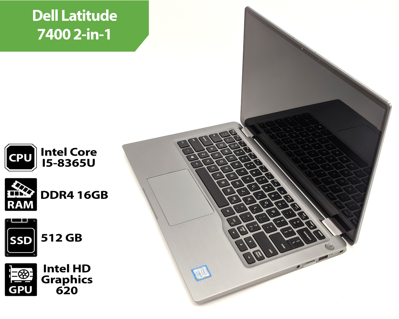 Ноутбук Dell Latitude 7400 2-in-1 (14.0" Touch / Intel Core I5-8365U / 16Gb / SSD 512Gb)