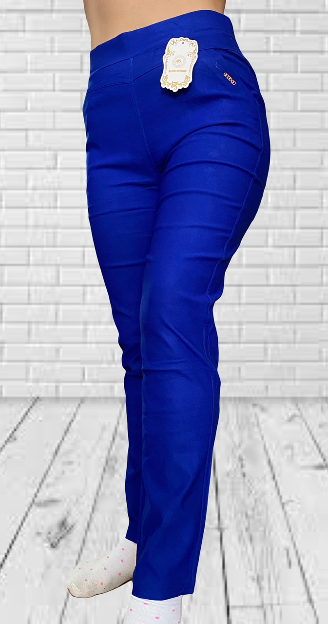 Штани стретч-трикотаж жіночі L-6XL мікс (6 шт.)