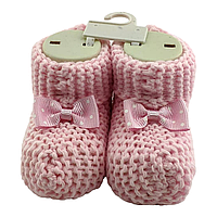 Пінетки для новонароджених 16.5 розмір 10 см довжина Туреччина взуття для дівчинки рожеві (ПІД3)
