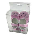 Пінетки 17, 18, 19 розмір 10, 11 і 11.5 см довжина взуття на новонародженому Туреччина рожевий (ПІД109), фото 3