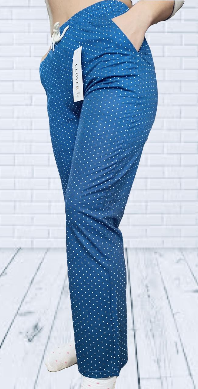 Штани жіночі горох бавовна L-5XL мікс кольору (6 шт.)