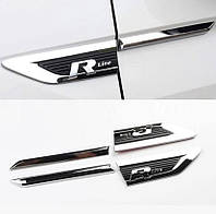 Эмблемы жабры стрелки на крылья R-lime Volkswagen Tiguan 2016-2022г.