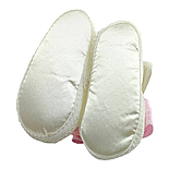 Пінетки босоніжки 16.5 розмір 10 см довжина взуття на новонароджених для дівчинки Туреччина білі (ПІД47), фото 4