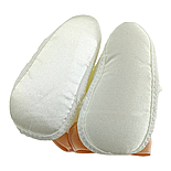 Пінетки босоніжки 16.5 розмір 10 см довжина взуття на новонароджених для дівчинки Туреччина білі (ПІД45), фото 4