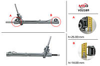 Рульова рейка з ГПК відновлена VOLVO S60 II 10-,S80 II (AS) 06-,V60 10-,V70 III (BW) 07-,XC60 09-,XC70 II 07-