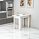 Стіл із поворотним механізмом "Сніданок" 120х90х75 см. Білий, фото 3