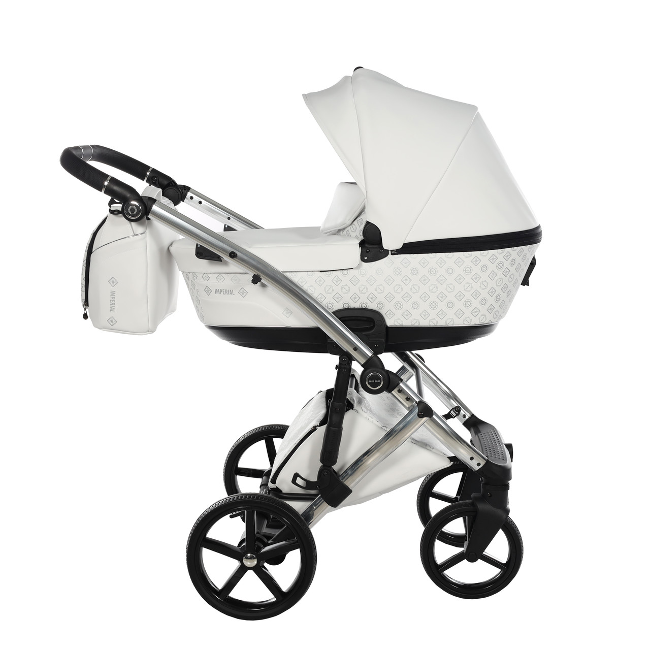 Універсальна коляска TAKO 2 в 1 Laret Imperial New 11 white+silver