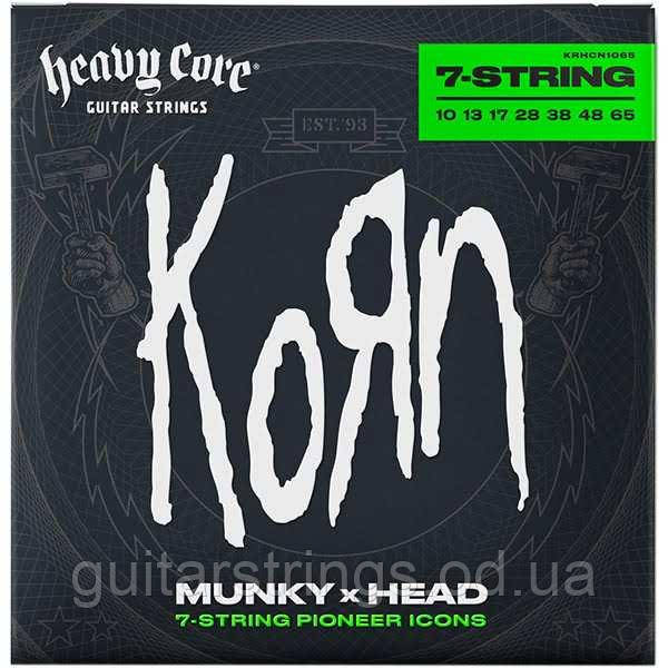 Струни Dunlop KRHCN1065 Korn Heavy Core Custom Set 7-String 10-65