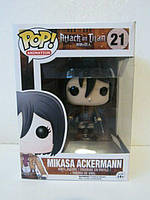 Фигурка Funko Pop Фанко Attack on Titan Атака Титанов Mikasa ACKERMANN Микаса Аккерман 10 см №21 AEx Китай