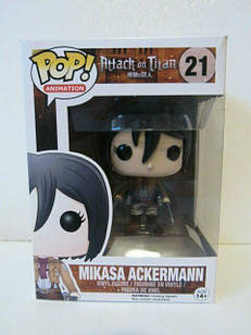 Фігурка Funko Pop Фанк Attack on Titan Атака Титанів Mikasa ACKERMANN Мікаса Аккерман 10 см №21   Aex