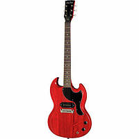 Harley Benton DC-60 Junior Faded Cherry