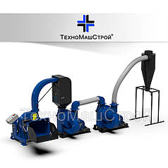 Комплекс для подрібнення деревини на тирсу КПД 1000
