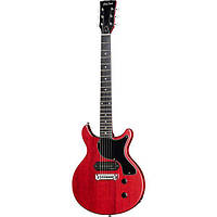 Harley Benton DC Junior FAT Faded Cherry