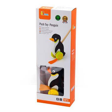 Дерев'яна каталка Viga Toys Пингвинчик (50962), фото 2