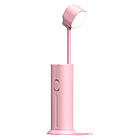 Настільна лампа-ліхтар 2в1 з Повербанком та USB-зарядкою, Desk lamp Mode, Рожева / Акумуляторний світильник, фото 6