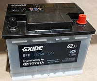 Аккумулятор автомобильный Exide EFB 62Ah original for TOYOTA
