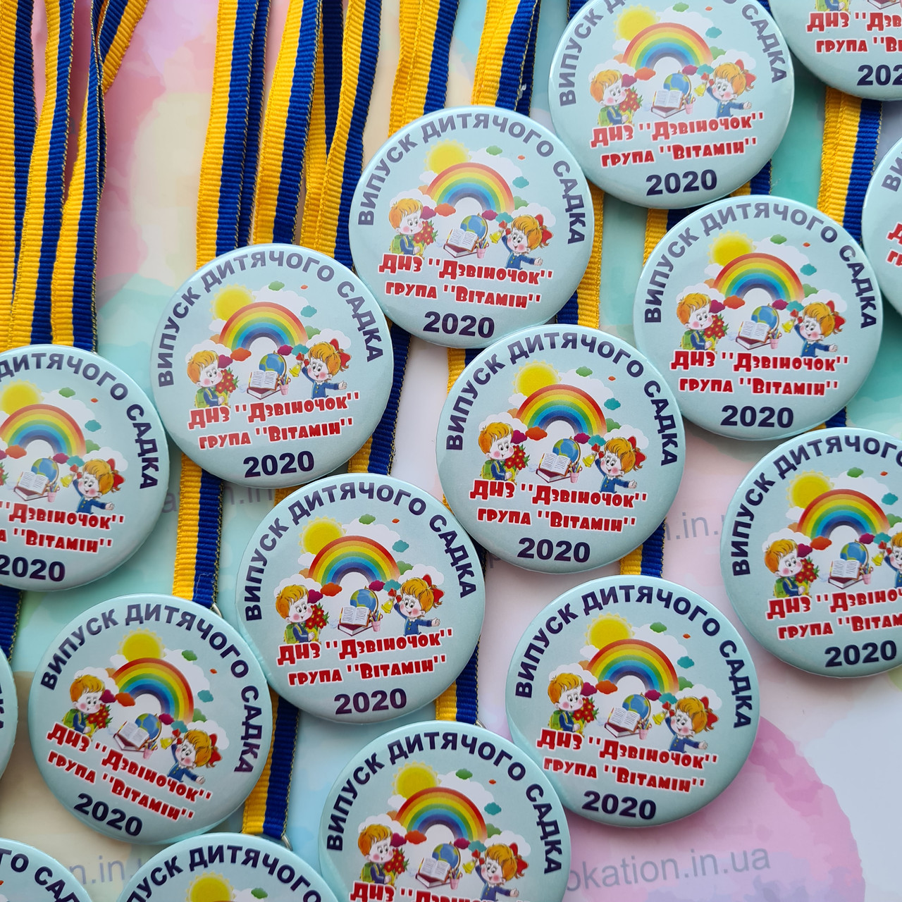 Именные медали для выпускников детского сада, купить медальки на ...