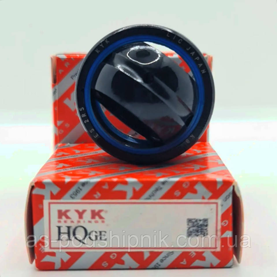 Підшипник шарнірний GE17 ES 2RS (ШСП 17) KYK Japan, фото 1