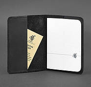 Обкладинка для паспорта зі шкіри "Графіт", фото 2