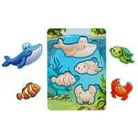 Вкладки Морські тварини-2 (фон з підказкою)