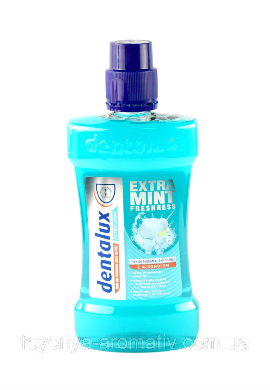 Ополіскувач для ротової порожнини Dentalux Extra Mint freshness 500мл (Німеччина)